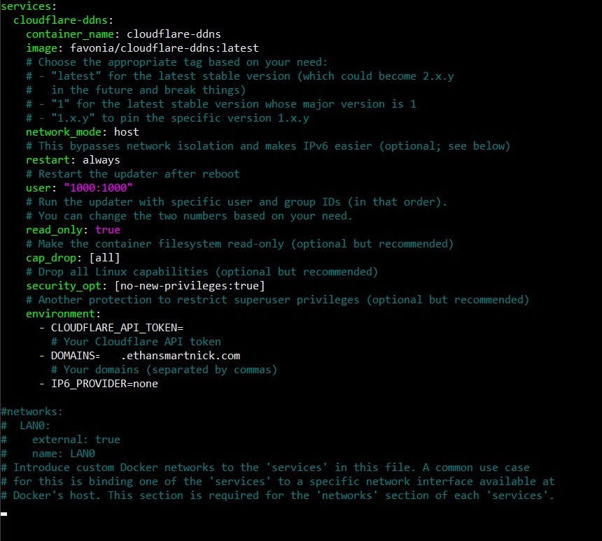 Cloudflare DDNS .yml