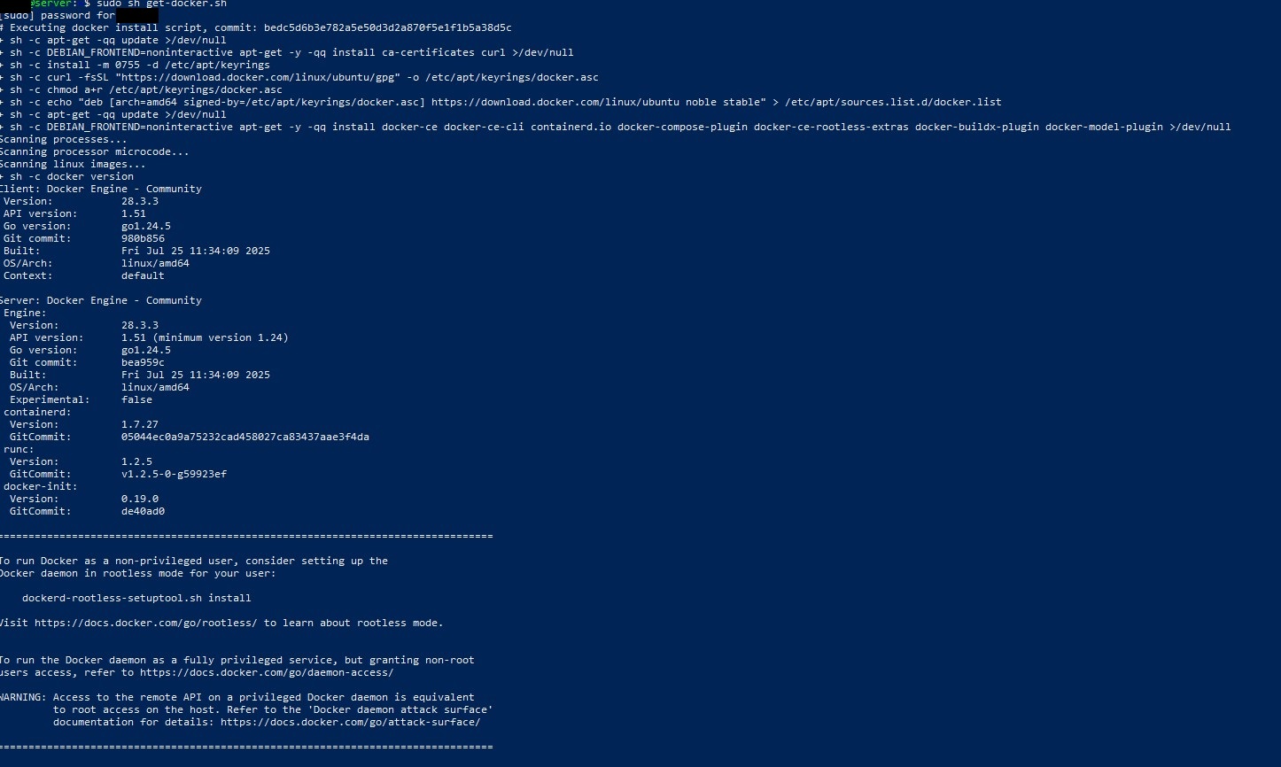 Docker Install