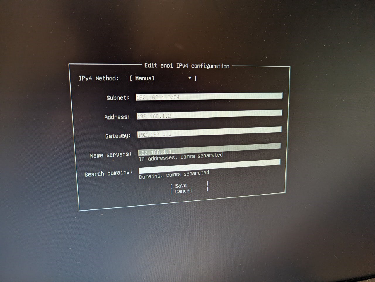 Ubuntu Network Config