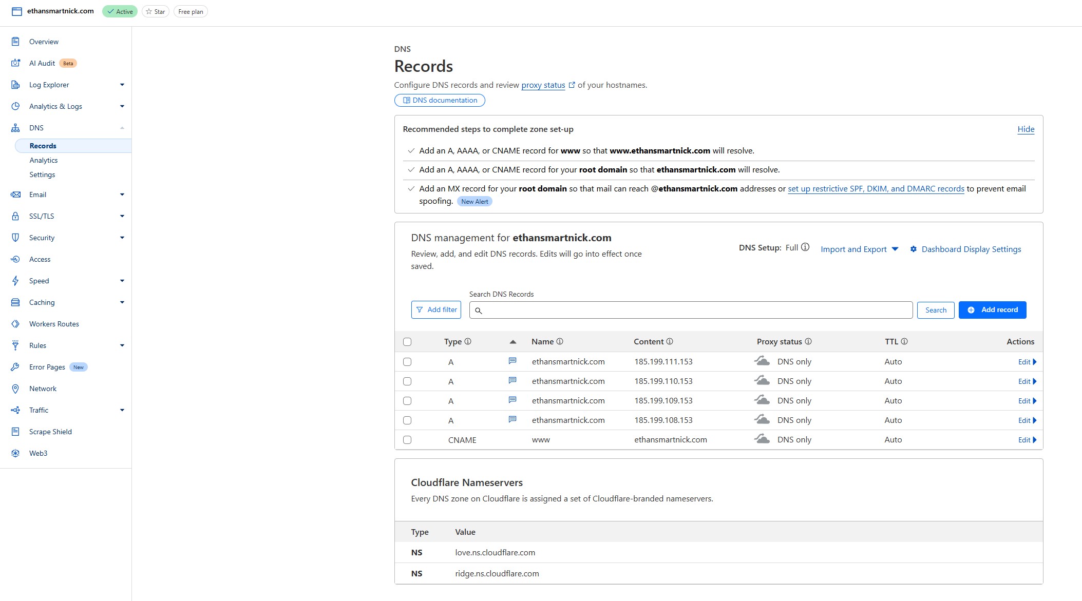 DNS Settings